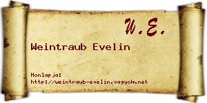 Weintraub Evelin névjegykártya