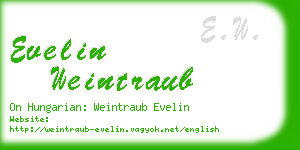 evelin weintraub business card